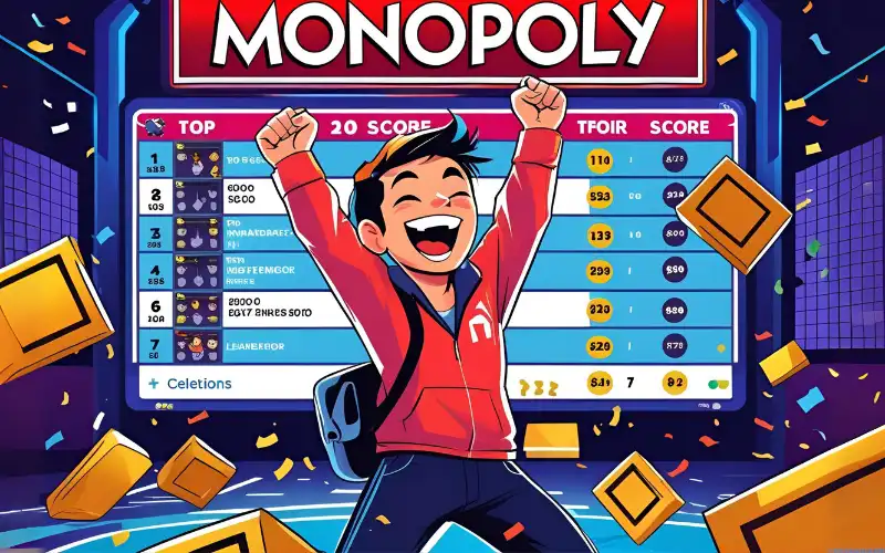 Monopoly Score leaderboard challenge for real cash