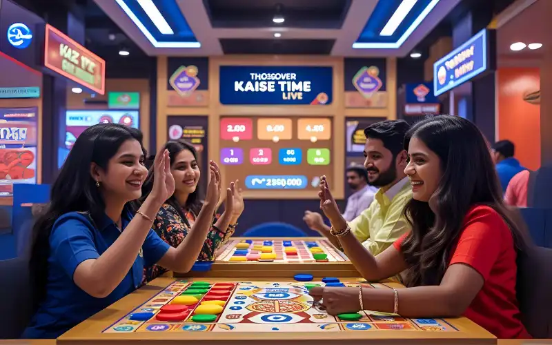 Clock ticking with cash flying, symbolizing hourly wins from kaise time live in Dhaka.