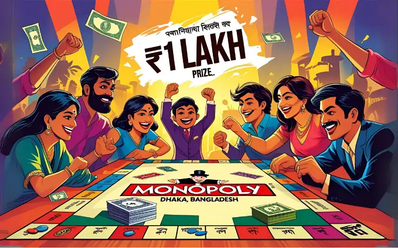 Monopoly Big Baller Live game card with multipliers and cash prizes